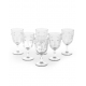 Lot de 6 verres à vin Visages