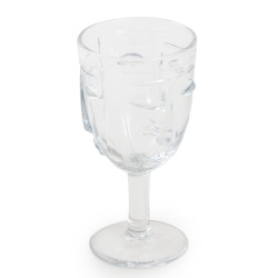 Set of 6 ‘Visages’ wine glasses