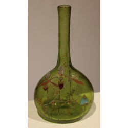 Vase bouteille en cristalerie GALLÉ