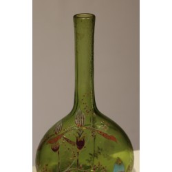 Vase bouteille en cristalerie GALLÉ