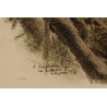 Gravure "Nid de Rouge-Gorge" signée RIME