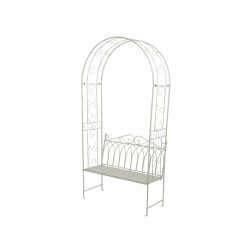 Banc de jardin Rockford avec pergola, beige