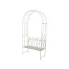 Banc de jardin Rockford avec pergola, beige