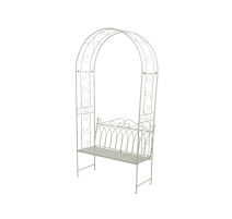 Banc de jardin Rockford avec pergola, beige