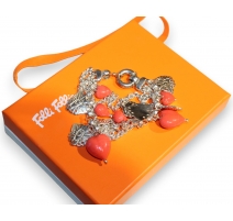 Bracelet en argent 925 Coeurs rose Folli Follie