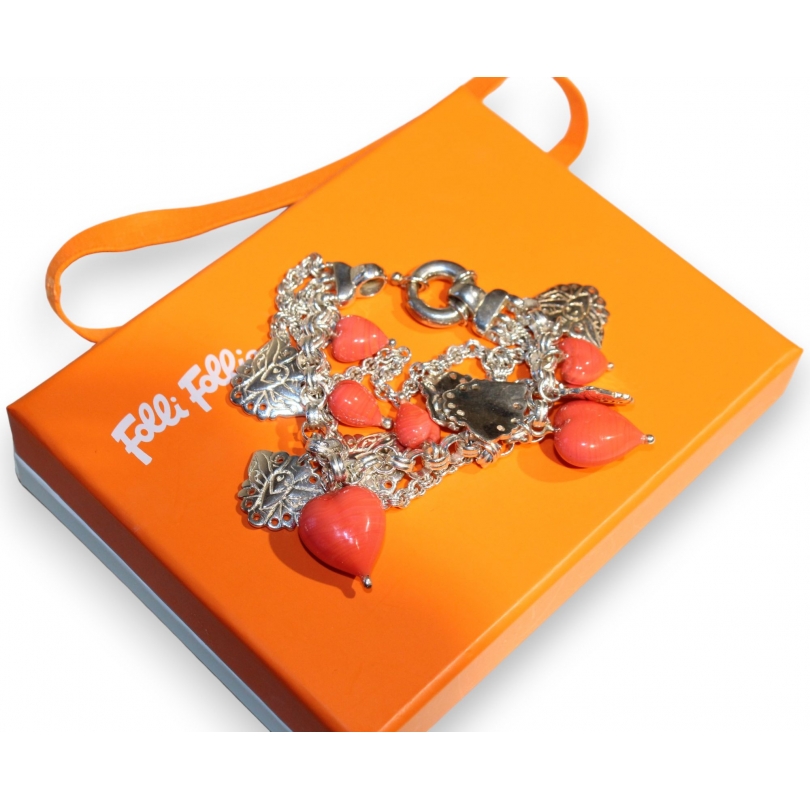 Bracelet en argent 925 Coeurs rose Folli Follie