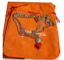 Collier en argent 925 Coeurs rose Folli Follie