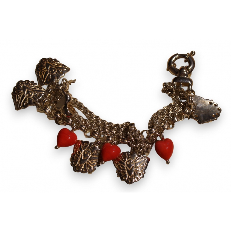 Bracelet en argent 925 Coeurs rose Folli Follie