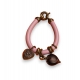 Bracelet en argent 925 Coeurs violet Folli Follie