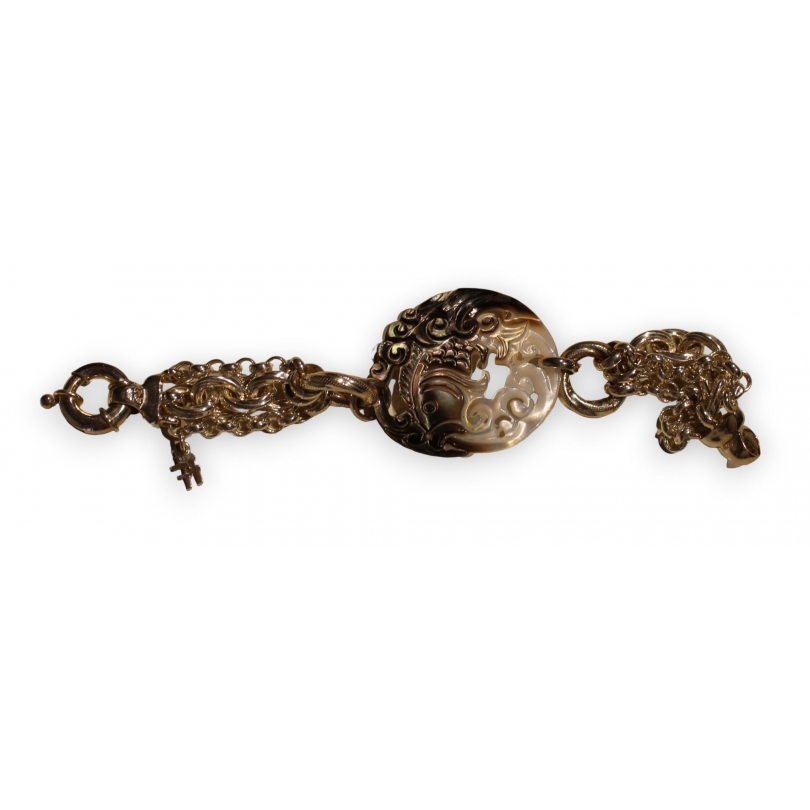 Bracelet en argent 925 Coquille Poisson