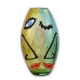 Vase en verre Abstrait style Picasso