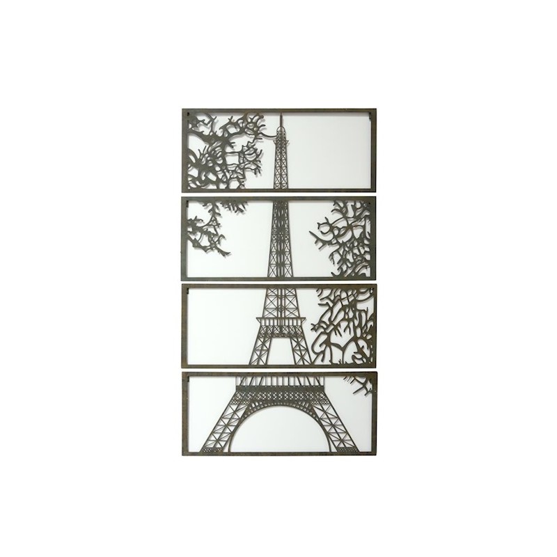 Décor mural "Tour Eiffel" en tôle découpée