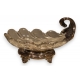 Coupe en cristal avec socle et monture en argent