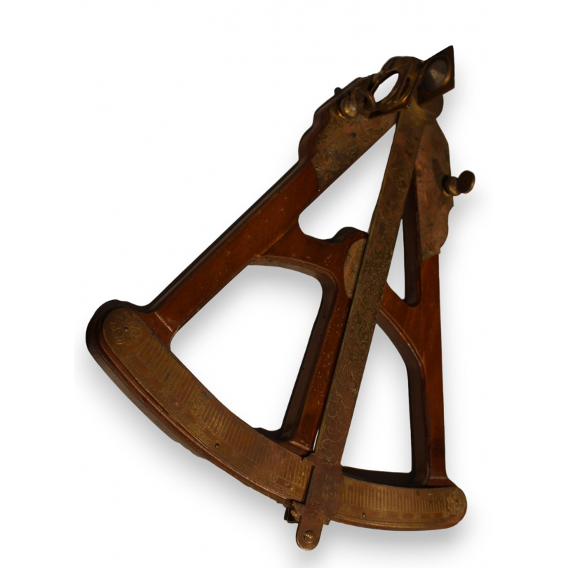 Octan en laiton et bois