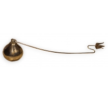 Lot de 18 bougeoirs poires en métal argenté