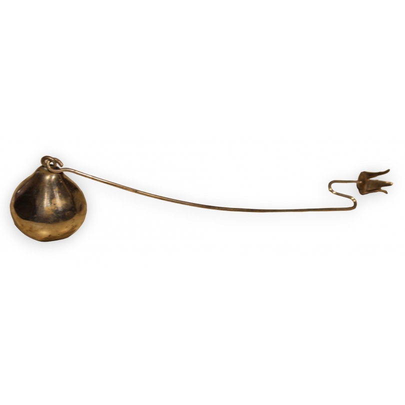 Lot de 18 bougeoirs poires en métal argenté