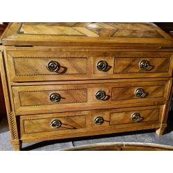 Bureau commode Vaudois en noyer