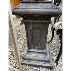 Square bronze plinth