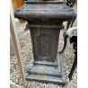 Square bronze plinth