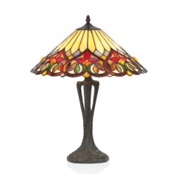 Tiffany-style lamp, ‘Flowers’ lampshade