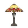 Lampe style Tiffany, abat-jour Fleurs