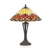 Lampe style Tiffany, abat-jour Fleurs