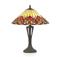 Lampe style Tiffany, abat-jour Fleurs