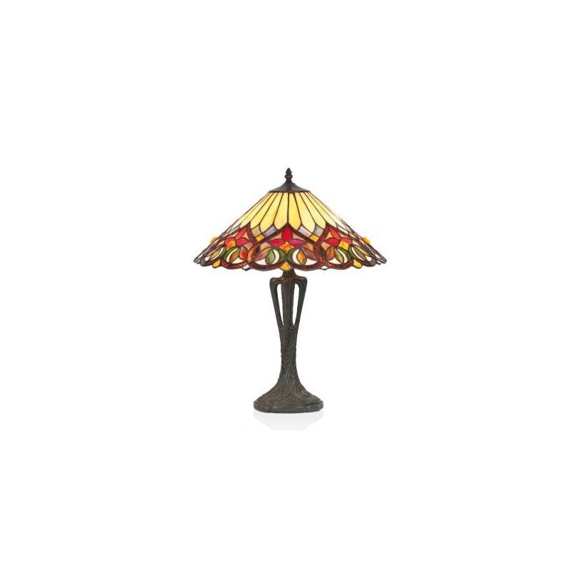 Lampe style Tiffany, abat-jour Fleurs