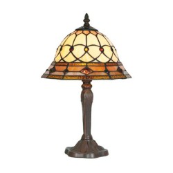 Lampe style Tiffany, décor géométrique