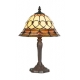 Lampe style Tiffany, décor géométrique