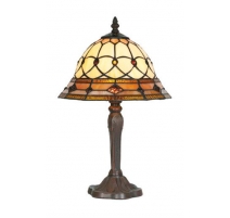 Lampe style Tiffany, décor géométrique