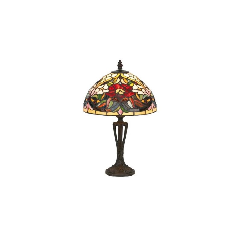 Tiffany-style lamp, ‘Flowers’ lampshade