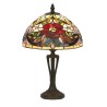 Tiffany-style lamp, ‘Flowers’ lampshade
