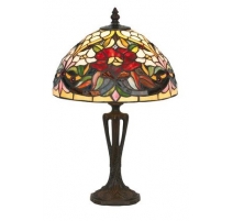 Lampe style Tiffany, abat-jour Fleurs