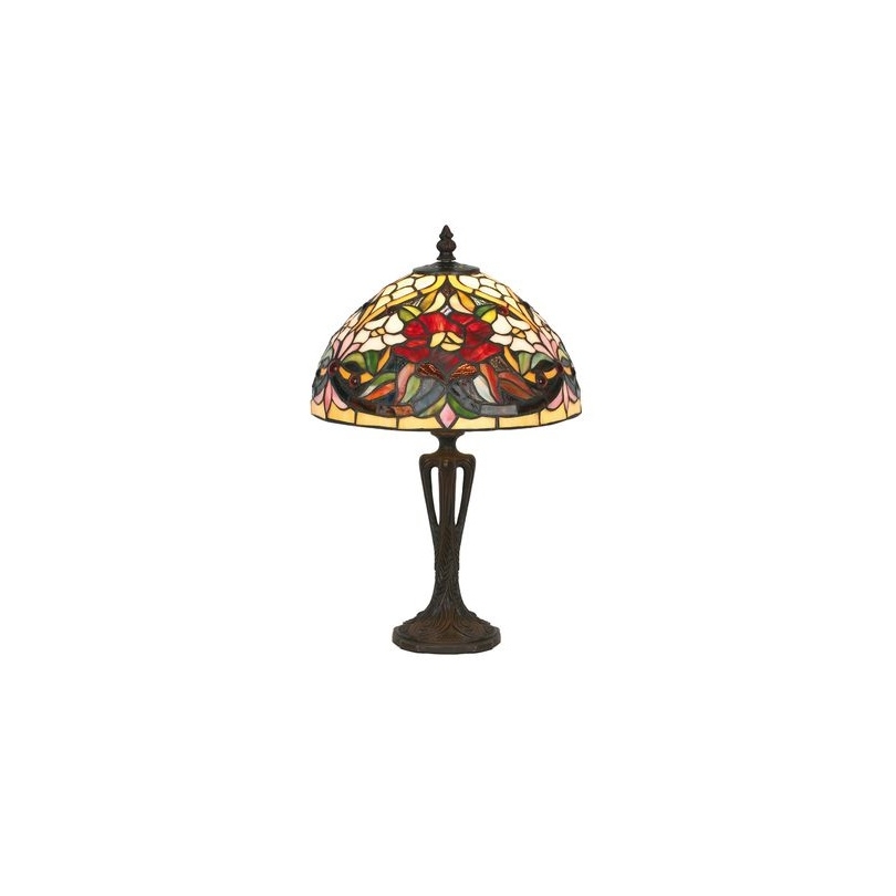 Lampe style Tiffany, abat-jour Fleurs