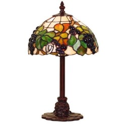 Lampe style Tiffany, décor raisins