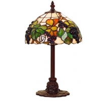 Lampe style Tiffany, décor raisins