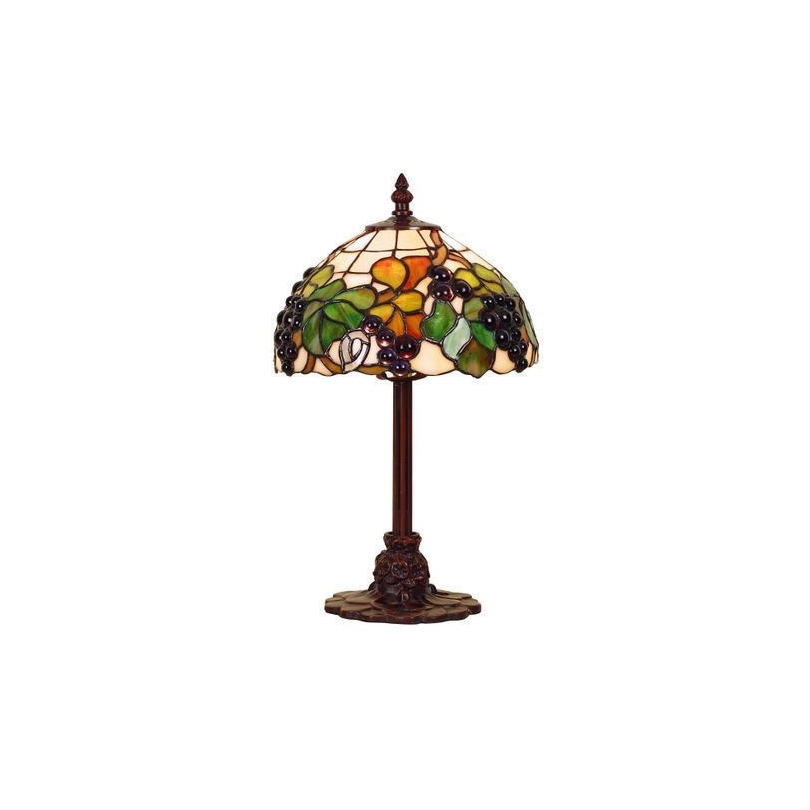 Lampe style Tiffany, décor raisins