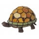 Lampe style Tiffany en forme de tortue, orange
