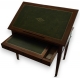 Table Tronchin Directoire en acajou, dessus cuir