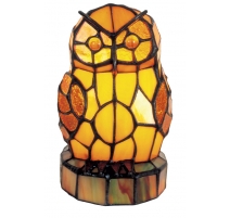 Lampe style Tiffany en forme de Hibou