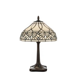 Lampe style Tiffany, décor géométrique