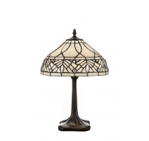 Lampe style Tiffany, décor géométrique
