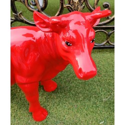 Petite vache en résine "Drapeau Portugais"