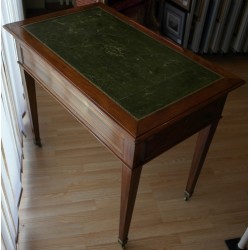 Tronchin Directoire table in mahogany, with a leather top by  Moinat SA  - Antiques and interior design
