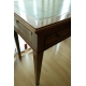 Table Tronchin Directoire en acajou, dessus cuir