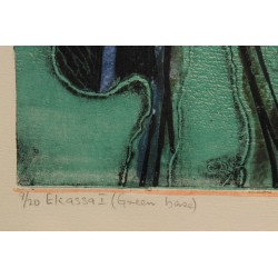 Gravure "Ekassa I" signée Bruce ONOBRAKEPEYA