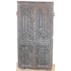Plaque de cheminée française Gothique