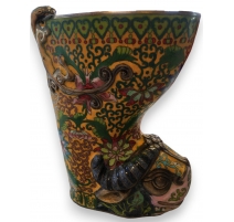 Vases cloisonnés en forme de botte Bélier