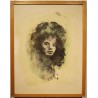 Engraving entitled ‘Portrait’, signed by Leonor FINI
